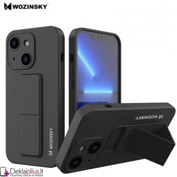 Wozinsky 4in1 švelnaus silikono dėklas - juodas (telefonui Apple Iphone 13 Mini)